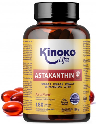 Astaxantina 4 mg 180 capsulas Pure - Astaxanthin
