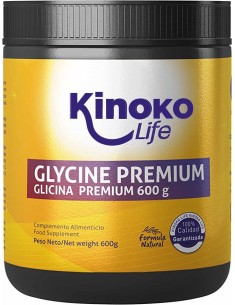 Glicina premium 600 gr en polvo cristalizada.
