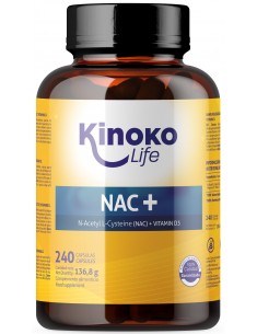 NAC+ N Acetilcisteina 240 capsulas kinoko life