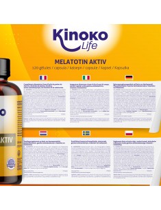 Melatonina Pura Aktiv con Valeriana Pasiflora , GABA y Aceite de Cañamo 2