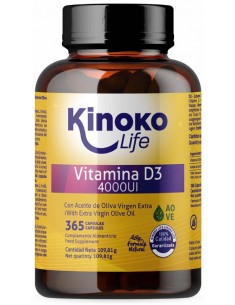Vitamina D3 4000 iu Kinoko Life
