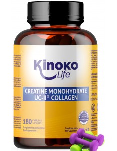 CREATINA MONOHIDRATADA 3000MG CON UC-II COLÁGENO 180 CÁPSULAS. PRE ENTRENO - PRE WORKOUT