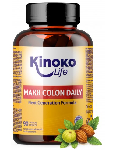 Maxx Colon Daily alivio del estreñimiento, con Psyllium y Triphala, Ciruela y prebioticos.