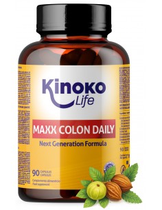 Maxx Colon Daily alivio del estreñimiento, con Psyllium y Triphala, Ciruela y prebioticos.