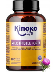 Cardo Mariano - Milk Thistle  con alcachofa y diente de leon 180 capsulas