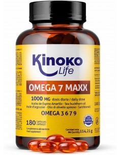 Omega 7 de aceite de espino amarillo 180 caspulas , para mucosas, ojos y piel.