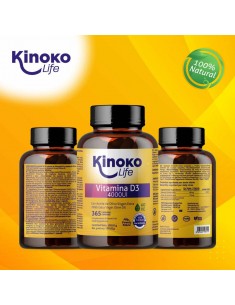Vitamina D3 4000 iu Kinoko Life 2