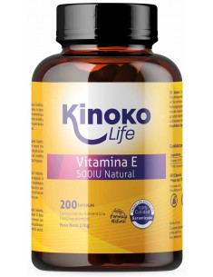 Vitamina E 500 IU NATURAL 200 CAPSULAS