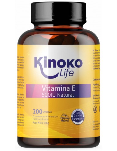 Vitamina E 500 IU NATURAL 200 CAPSULAS