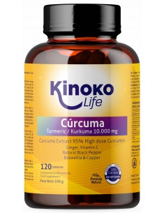 CURCUMA COMPLEX KINOKO LIFE con pimienta negra y jengibre
