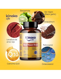 Levadura Arroz Rojo (monakolina K) + Policosanol + Q10 para colesterol y trigliceridos